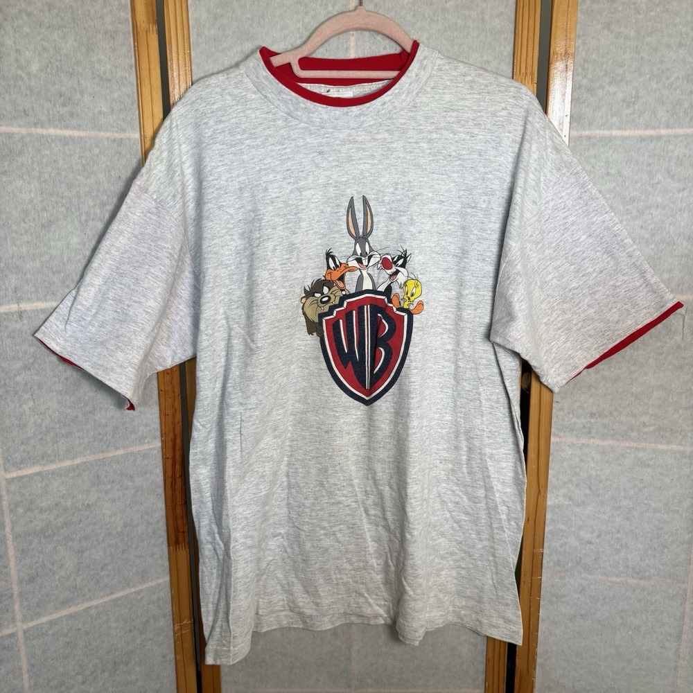 Vtg 1991 ACME Clothing Single‎ Stitch Looney Tunes Warner Bro'S T Shirt Size XL